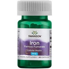 Iron (Ferrous Fumarate) 18 mg 60 caps Swanson