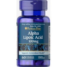 Альфа-ліпоєва кислота Alpha Lipoic Acid 100 mg 60 Capsules Puritan's Pride