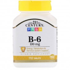 B-6, 100 mg, 110 Tablets 21st Century