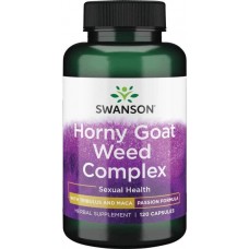 Horny Goat Weed Complex with Tribulus and Maca 120 Caps Swanson