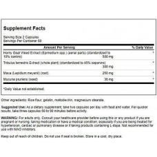 Horny Goat Weed Complex with Tribulus and Maca 120 Caps Swanson