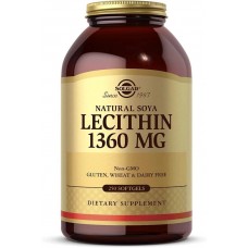 Lecithin 1360 mg natural soya 250 softgels Solgar