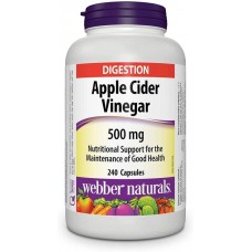 Apple Cider 500mg 240 caps Webber Naturals