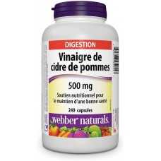 Apple Cider 500mg 240 caps Webber Naturals