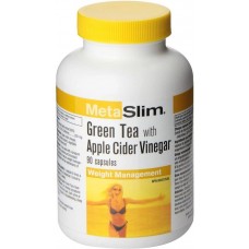 Яблочный уксус с зеленым чаем Webber Naturals Apple Cider  + Green Tea 90 caps  Webber Naturals