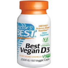 Vegan D3 with Vitashine D3, 2,500 IU, 60 Veggie Caps Doctor's BEST