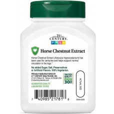Horse Chestnut Extract, Standardized, 60 Vegetarian Capsules 21st Century