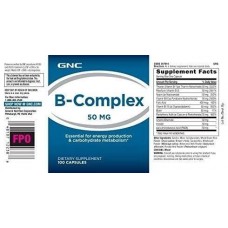 INTL B COMPLEX 50 mg 100 caps GNC