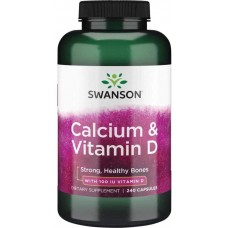 Calcium & Vitamin D 240 Caps Swanson