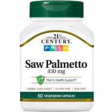 Saw Palmetto 450 mg 60 Vegetarian Capsules 21st Century
