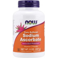 Sodium Ascorbate Powder, 8-Ounce 227g NOW