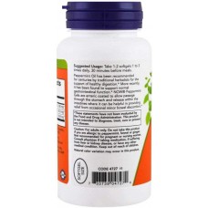Перечная мята Now Peppermint Gels with Ginger & Fennel Oils 90 Softgels  GMP