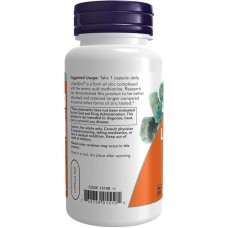 L-OptiZinc 30 mg with Copper 100caps NOW