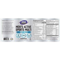 Mens Active Sports Multi 90 softgels NOW