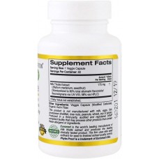 Milk Thistle Extract, EuroHerbs, European Quality, 175 mg, 60 Veggie Capsules California Gold Nutrition