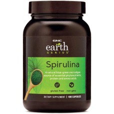 Earth Genius SPIRULINA CAPSULES 100 caps GNC