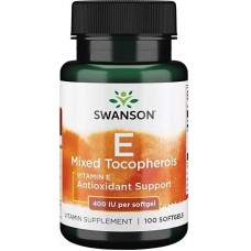 Vitamin E Mixed Tocopherols 400 IU 100 Sgels Swanson
