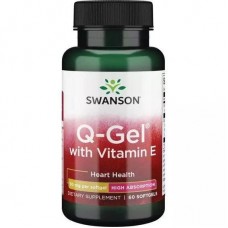 Q-Gel with Vitamin E 30 mg 60 Sgels Swanson