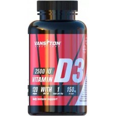 Вітамін D3 2500 МО 120 капсул Vansiton