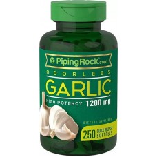Чеснок Odorless Garlic 1200 mg 250 Softgels Piping Rock