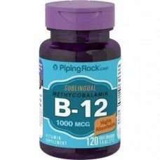 Вітамін Б12 Vitamin B-12 (Sublingual) 1000 mcg 120 tabl Piping Rock