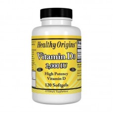 Vitamin D3 2000 IU 120 Softgels Healthy Origins