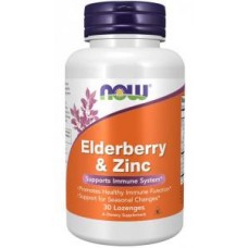 Elderberry & Zinc 30 lozenges NOW
