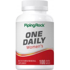One Daily Women's Multivitamin & Mineral, 100 Coated Caplets Piping Rock